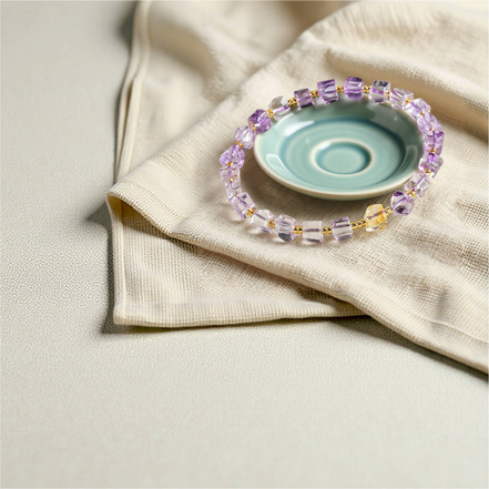 Amethyst and Citrine Bracelet – Relax & Recharge Sleep