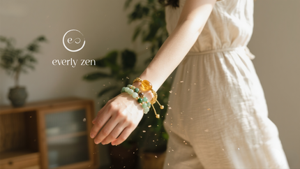 “Everlyzen prosperity bracelets made with wealth-attracting crystals”]