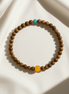 Premium Agarwood & Turquoise Bead Bracelet – Serene Night Ritual