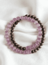 Golden Sandalwood & Cat’s Eye Stone Vintage Bracelet – Evening Mindfulness