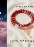Rhodochrosite & Chalcedony Butterfly Bracelet – Sleep Ritual & Emotional Rebirth
