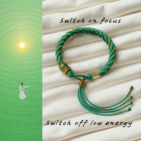 Tibetan Rope Bracelet – Fortune & Thangka Blessings