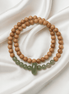 Barbie Agarwood & Hetian Jade Double-Wrap Bracelet – Evening Mindful Energy