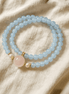 Aquamarine & Rose Quartz Double Bracelet – Emotional Calm Sleep