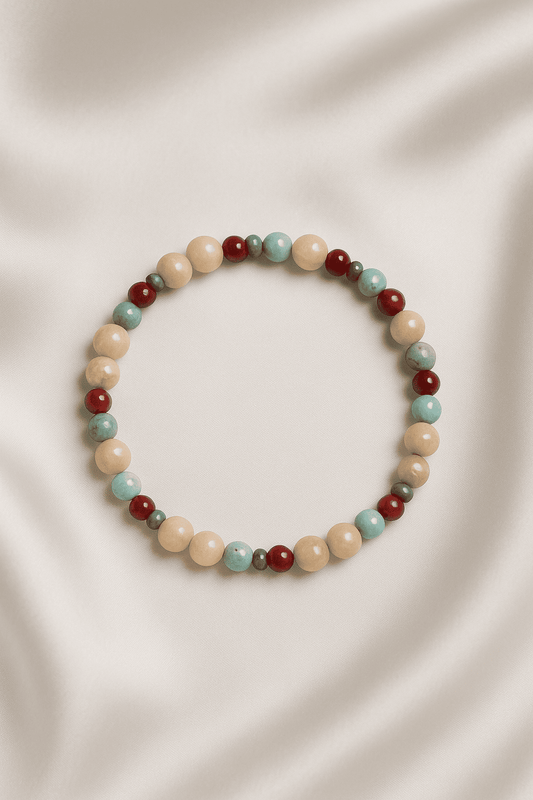 Cat’s Eye & Carnelian Bracelet – Alert Energy & Grounded Vitality