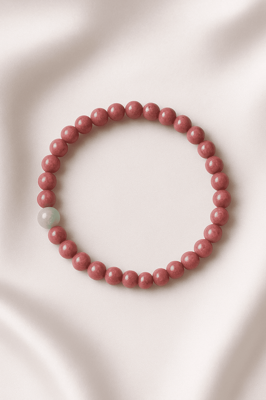 Aventurine Rhodochrosite Bracelet – Emotional Flow & Heart Harmony