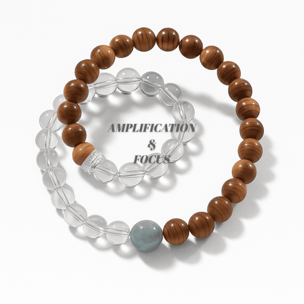 White Quartz Bamboo Bracelet – Energy Alignment & Spiritual Flow