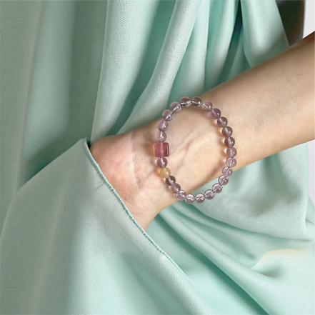 Amethyst Crystal Bracelet – Relaxation & Dream Clarity