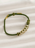Green Thread Fortune Knot Bracelet – Daily Work Motivation