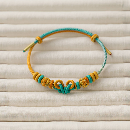 Gold Butterfly Knot Woven Bracelet – Workday Confidence
