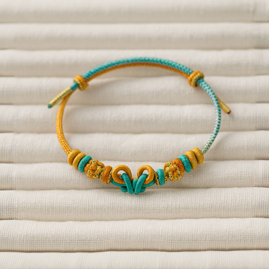 Gold Butterfly Knot Woven Bracelet – Workday Confidence