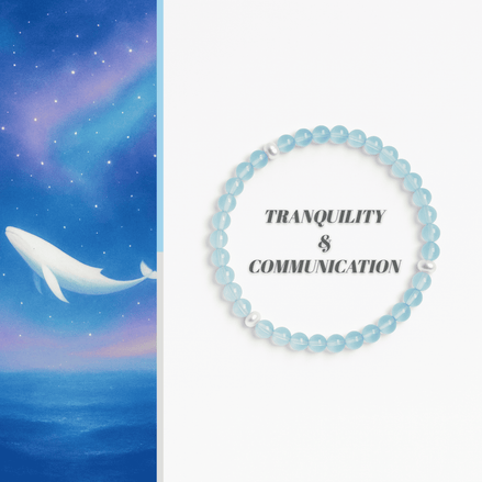 Aquamarine & Pearl Bracelet – Calm Energy & Balanced Heart