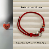 Sterling Silver Snake Knot Red Thread Bracelet – Focus & Fortune