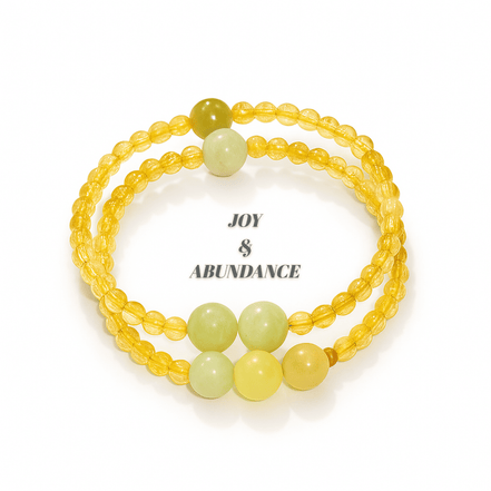Citrine Stack Bracelet for Joy, Abundance & Self-Belief