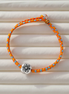 “Silver Persimmon” Blessing Thread Bracelet – Luck & Smooth Flow