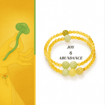 Citrine Stack Bracelet for Joy, Abundance & Self-Belief