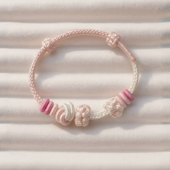 Double-Layer Peach Blossom Red Thread Bracelet – Motivation & Energy