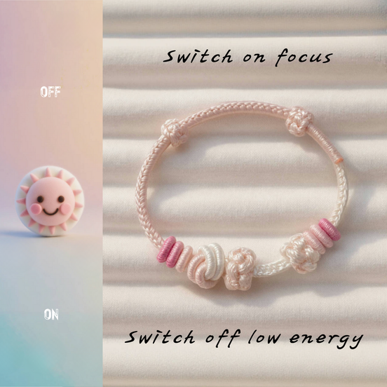Double-Layer Peach Blossom Red Thread Bracelet – Motivation & Energy