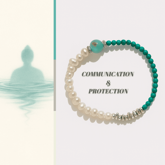Turquoise Pearl Bracelet for Inner Peace & Gentle Strength