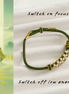 Green Thread Fortune Knot Bracelet – Daily Work Motivation