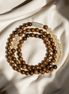 Hetian Jade & Golden Sandalwood Multi-Layer Bracelet – Evening Calm Ritual