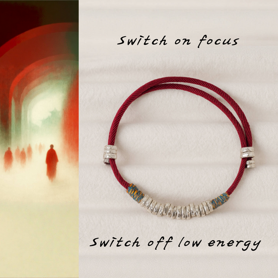 Red Woven Thread Bracelet – Steady Work Energy