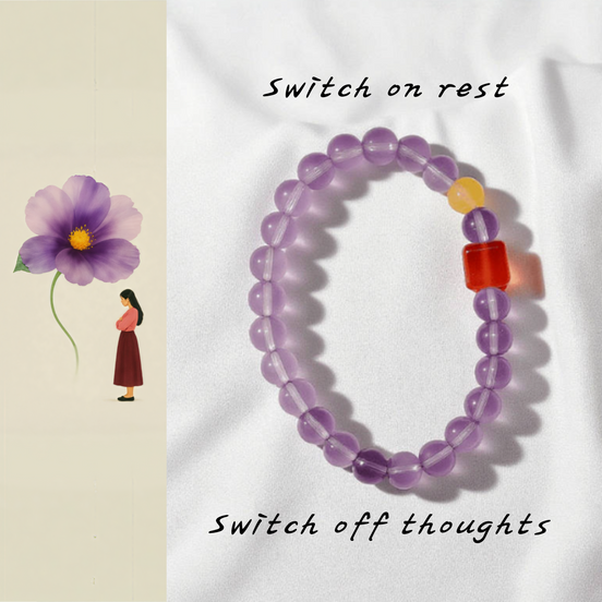 Amethyst Crystal Bracelet – Relaxation & Dream Clarity
