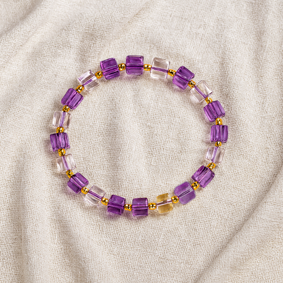 Amethyst and Citrine Bracelet – Relax & Recharge Sleep