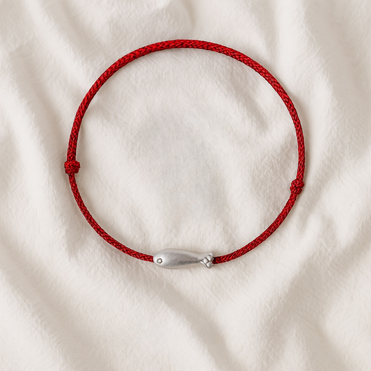 Red String Koi Bracelet – Talisman of Luck, Success & Zen Protection