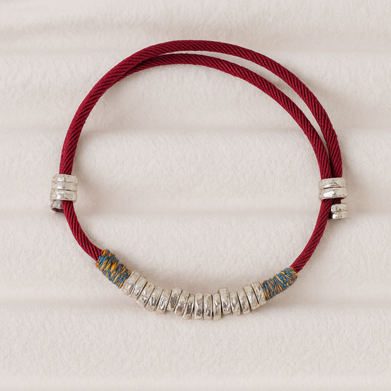 Red Woven Thread Bracelet – Steady Work Energy