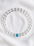 Clear Quartz & Aquamarine Sleep Bracelet – Stillness & Emotional Reset