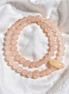 Rose Quartz & Pearl  Double Bracelet – Calm Emotional Balance